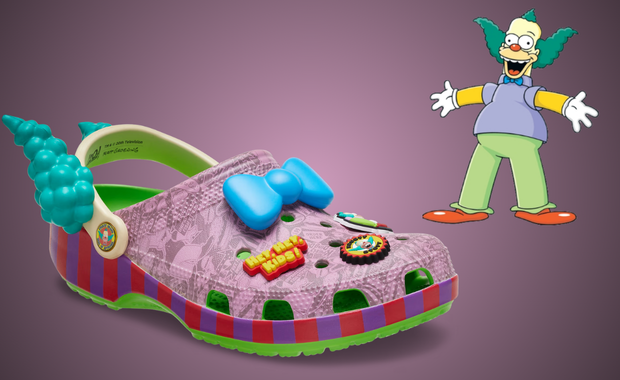 The Simpsons x Crocs Classic Clog Krusty Burger